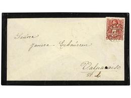 CHILE. Sc.22. 1879. SANTIAGO A VALPARAÍSO. 5 Ctvos. Rojo. - Other & Unclassified