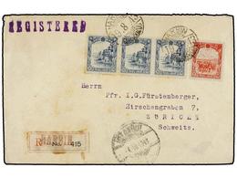 CHINA: MANCHURIA. 1943 (19-8). DAIREN To ZURICH. Envelope Send By Helen Madsen (Danish Missionary) With Manchoukuo 6 F. - Other & Unclassified