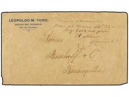 COLOMBIA. 1912. BOCAS DEL ROSARIO. Manuscrito ´Correos Nacionales. Bocas Del Rosario Nov. 23 De 1912. Pago 0,02 Del Port - Other & Unclassified