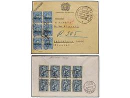 ECUADOR. 1917-38. Conjunto De 7 Cartas Circuladas Por Correo Cetificado. - Other & Unclassified