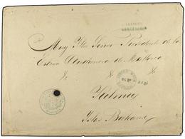 EGIPTO. 1869. Sobre Con Lacrador Al Dorso CONSULADO ESPAÑOL EN EGIPTO Circulado Por Correo Diplomatico Via El CONSULADO - Otros & Sin Clasificación