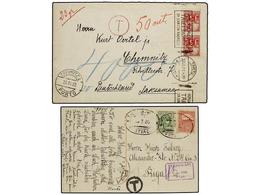ESTONIA. 1920-22. 2 Covers To RIGA And GERMANY, Taxed On Arrival. - Autres & Non Classés