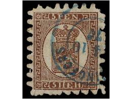 ° FINLANDIA. Mi.5Bz. 1866. 5 P. Brown-lilac. Fine. Michel.300€. - Otros & Sin Clasificación