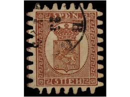 ° FINLANDIA. Mi.5Cx. 1866. 5 P. Brown-lilac. Michel.250€. - Otros & Sin Clasificación