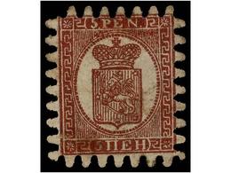 ° FINLANDIA. Mi.5Cy. 1866. 5 P. Brown-lilac. Fine. Michel.300€. - Andere & Zonder Classificatie