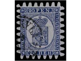 ° FINLANDIA. Mi.8Cx. 1866. 20 P. Blue. VERY FINE. Michel.90€. - Otros & Sin Clasificación