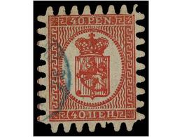 ° FINLANDIA. Mi.9Cx. 1866. 40 P. Carmine-rose. VERY FINE. Michel.120€. - Otros & Sin Clasificación