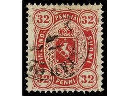 ° FINLANDIA. Mi.11. 1875. 32 P. Carmine. VERY FINE In Used. Michel.600€. - Other & Unclassified