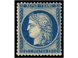 * FRANCIA. Yv.60c. 1871. 20 Cts. Azul Tipo III. MAGNÍFICO EJEMPLAR. Yvert.180€. - Other & Unclassified