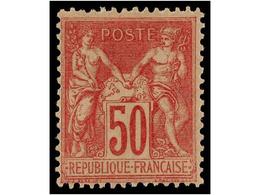 * FRANCIA. Yv.104. 1890-00. 50 Cts. Rose, Fresh Colour. Yvert.325€. - Autres & Non Classés