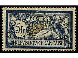 ** FRANCIA. Yv.123. 1900. 5 Fr. Blue And Buff, Very Well Centered. Yvert.325€. - Autres & Non Classés