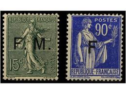 * FRANCIA. Yv.FM 3, 10. FRANQUICIAS MILITARES 15 Cts. Y 90 Cts. - Autres & Non Classés