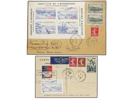FRANCIA. 1936-37. MEETINGS D´AVIATION. 2 Sobres Journees Aeriennes De La Baule (22-23 Agosto 1936) Y Aeroclub De L´Atlan - Autres & Non Classés