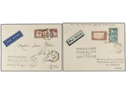 ARGELIA. 1937 (14-16 De Abril). ALGER A TLEMCEN. Dos Cartas Circuladas En El Primer Vuelo ALGER-ORAN Y ORAN-ALGER (Mu. 8 - Altri & Non Classificati