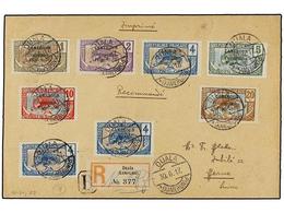 CAMERUN. 1917. DUALA A SUIZA Precioso Franqueo, Carta Certificada, Al Dorso Llegada. - Autres & Non Classés