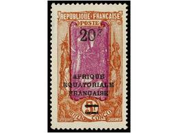 * CONGO FRANCES. Yv.105a. 20 Fr. S. 5 Fr. Sin Punto Después De La F. - Andere & Zonder Classificatie