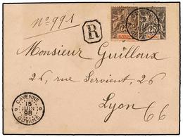 GUAYANA FRANCESA. 1898. CAYENNE A FRANCIA. Entero Postal De 25 Cts. Negro Con Franqueo Adicional De 25 Cts. Negro, Al Do - Otros & Sin Clasificación