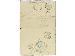 INDOCHINA. 1900 (Nov 23). Military Concession Rate Cover To FRANCE With Blue POSTES DE THANH-THUY/LE COMMANDANT Cachet O - Andere & Zonder Classificatie