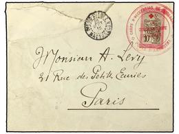 MADAGASCAR. 1915 (Sept 25). Cover To Paris Franked By 1915 Red Cross Charity 5c On 10c Rose & Brown Tied By Circular ´Co - Other & Unclassified