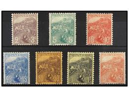 * MONACO. Yv.27/33. 1919. SERIE COMPLETA. Muy Bonita. Yvert.2.100€. - Andere & Zonder Classificatie