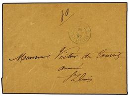 REUNION. 1877 (Nov 26). Local Cover To ST. DENIS Sent Prepaid At 30c. (in Manuscript) With Fair Strike Of Scarce REUNION - Other & Unclassified