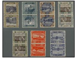 * SARRE. Yv.53c, 55b, 56c, 57c, 57d, 58a, 61a. 1921. SEVEN Pairs TETE-BECHE. Yvert.285€. - Other & Unclassified