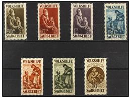 * SARRE. Mi.128/34. 1928. Complete Set, Hinged. Michel.550€. - Otros & Sin Clasificación