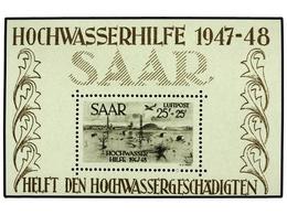 ** SARRE. Yv.HB 1/2. 1948. TWO Souvenir Sheets, Never Hinged. LUXE. Yvert.1.550€. - Other & Unclassified