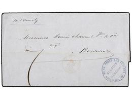 SENEGAL. 1854 (12-Dic.). ST. LOUIS A BORDEAUX. Marca Circular DIRECTION DE LA POSTE AUX LETTERS/ST. LOUIS (SENEGAL) En A - Altri & Non Classificati