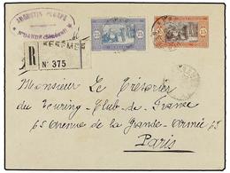 SENEGAL. 1919. KEBEMES A FRANCIA. Entero Postal De 15 Cts. Rojo Y Lila Con Franqueo Adicional De 25 Cts. Azul. Carta Cer - Other & Unclassified