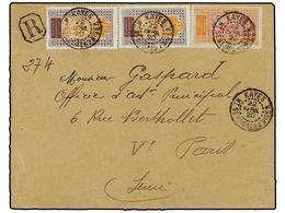 SENEGAL. 1920. KAYES A FRANCIA. 10 Cts. Y 15 Cts. (2) Al Dorso Llegada. - Other & Unclassified