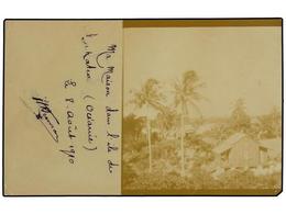 TAHITI. 1910 (8 Agosto). REAL PHOTO Postcard Send To Trance ´Ma Mison Dans L´ille Du Rakatea´. - Otros & Sin Clasificación