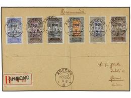 TOGO. 1917. ANECHO A SUIZA. Precioso Franqueo. Carta Certificada, Al Dorso Llegada. - Andere & Zonder Classificatie