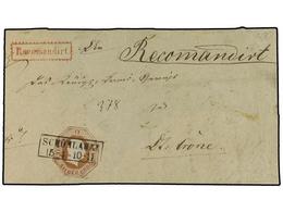 ALEMANIA ANTIGUOS ESTADOS: PRUSIA. (1853 CA). Cover Front And Part Back Sent Registered With Extraordinary Usage Of Post - Altri & Non Classificati