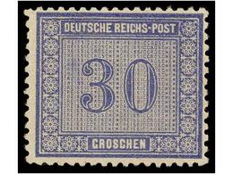 ** ALEMANIA. Mi.13. 1872. 30 Gr. Blue, Never Hinged. Michel.300€. - Autres & Non Classés