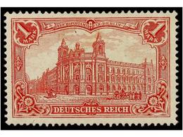 ** ALEMANIA. Mi.78Ab. 1902. 1 Mk. Rojo Carmín. LUJO. Cert. BUHLER. Michel.1.900€. - Otros & Sin Clasificación