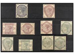 * GRAN BRETAÑA. Sg.187/196. 1883. COMPLETE SET. Fresh Colour And Usual To Good Centering. 6 P. Stamp Light Corner Thin. - Altri & Non Classificati