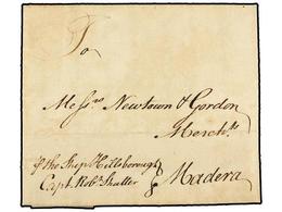 IRLANDA. 1769 (May 15). BELFAST To MADEIRA. Sent Privately, Endorsed ´p. The Ship Hillsborough. Capt. Rob. Shutter´ Sail - Altri & Non Classificati