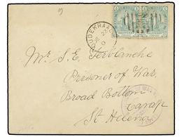 SANTA HELENA. 1901. BOER WAR. OUDEKRAAL (South Africa) To A Prisoner Of War In ST. HELENA Franked By Two Cape Of Good Ho - Altri & Non Classificati