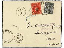 ZANZIBAR. 1940. ZANZIBAR To USA. 10 Cents. Black Taxed On Arrival With US, 10 Ctvos. Stamp. - Altri & Non Classificati