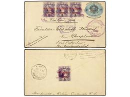 GUATEMALA. Sc.97 (4). 1899. PANZOS A ALEMANIA. Entero Postal De 6 Ctvos. Con Franqueo Adicional De 1 Ctvo. S. 5 Cts. (4) - Otros & Sin Clasificación