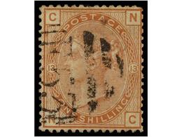 ° HAITI. 1880. 1 Sh. Castaño Naranja, Pl. 13. Mat. E-53 De B.P.O. De PORT AU PRINCE. (SG Z52 350£). - Otros & Sin Clasificación