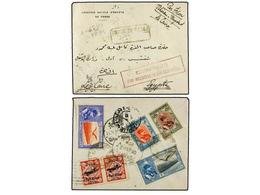 IRAN. Mi.571 (2), 585, 589, 598, 604. 1930. TEHERAN To EL CAIRO (Egypt). AIR MAIL, Endorsed ´Par Avion Teheran-Bagdad-Le - Autres & Non Classés