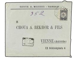 IRAK. (1910 CA,). BAGDAD To AUSTRIA. Envelope Franked With 2 Pi. Grey Turkish Stamp. - Autres & Non Classés