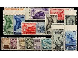 ** COLONIAS ITALIANAS. Sa.32/41+A22/29. 1933. Complete Sets, Never Hinged. Sassone.750€. - Other & Unclassified