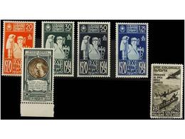 ** COLONIAS ITALIANAS. Sa.42/45+A14, A30. 1932-34. Complete Sets, Never Hinged. Sassone.155€. - Autres & Non Classés