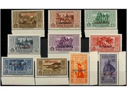 ** ITALIA: EGEO-CASTELLORIZO. Sa.30/39. 1932. Complete Set, Never Hinged. Sassone.750€. - Autres & Non Classés