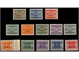 ** AFRICA ORIENTAL ITALIANA. Sa.T14/24. 1942. Postage Due. Complete Set, Never Hinged. Sassone.500€. - Autres & Non Classés