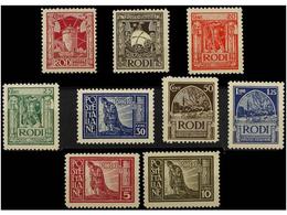 ** ITALIA: EGEO (Colonia Italiana). Sa.3/11. 1929. Complete Set, Never Hinged. Sassone.1.350€. - Otros & Sin Clasificación