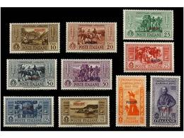 ** ITALIA: EGEO (Colonia Italiana). Sa.17/26. 1932. PISCOPI. Complete Set, Never Hinged. Sassone.550€. - Altri & Non Classificati